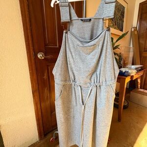 BloomChic Light Gray overalls dress
